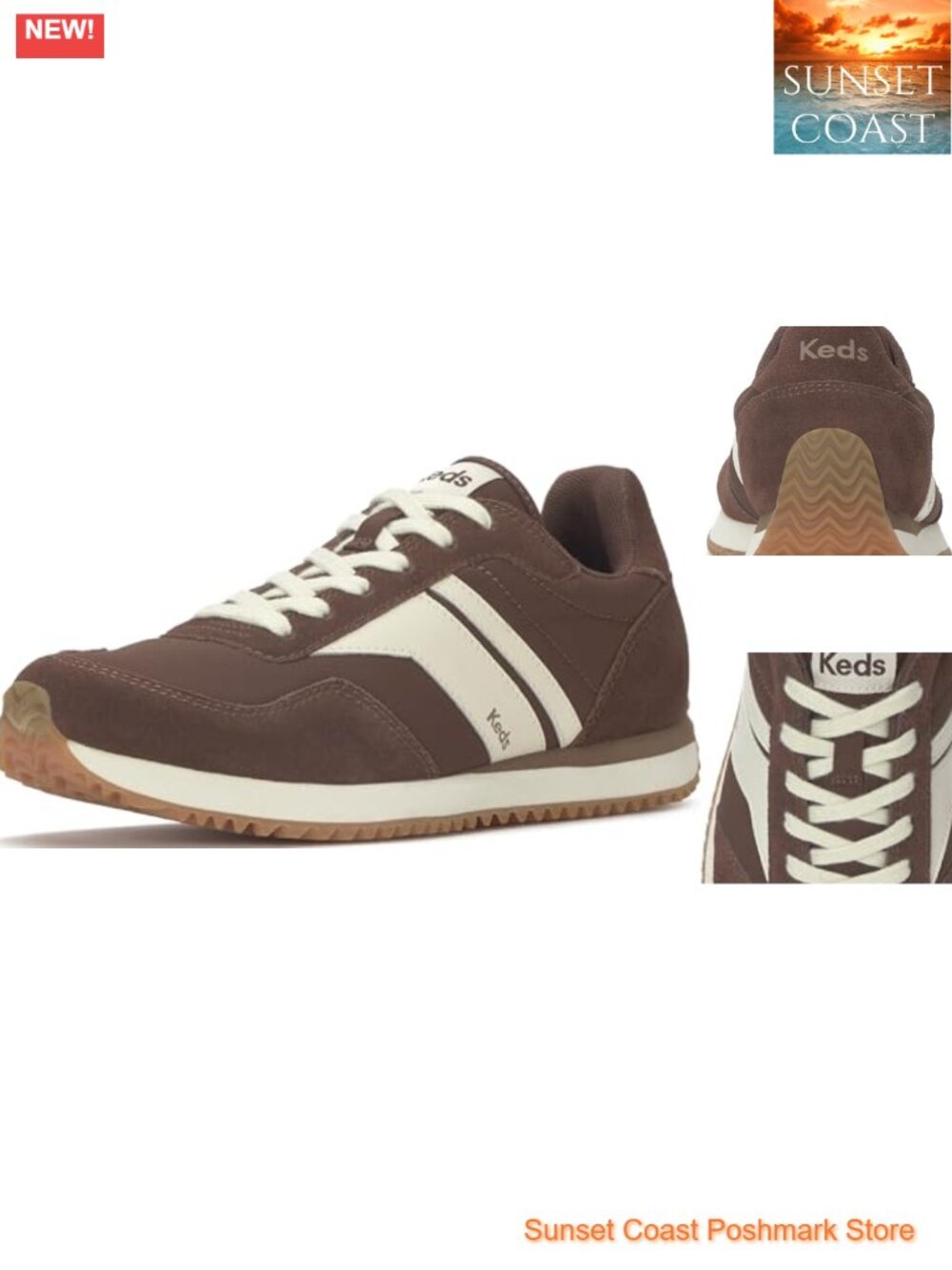 Keds Rena Women's Lace Up Fashion Sneakers Nylon Suede Casual Athletic Shoes